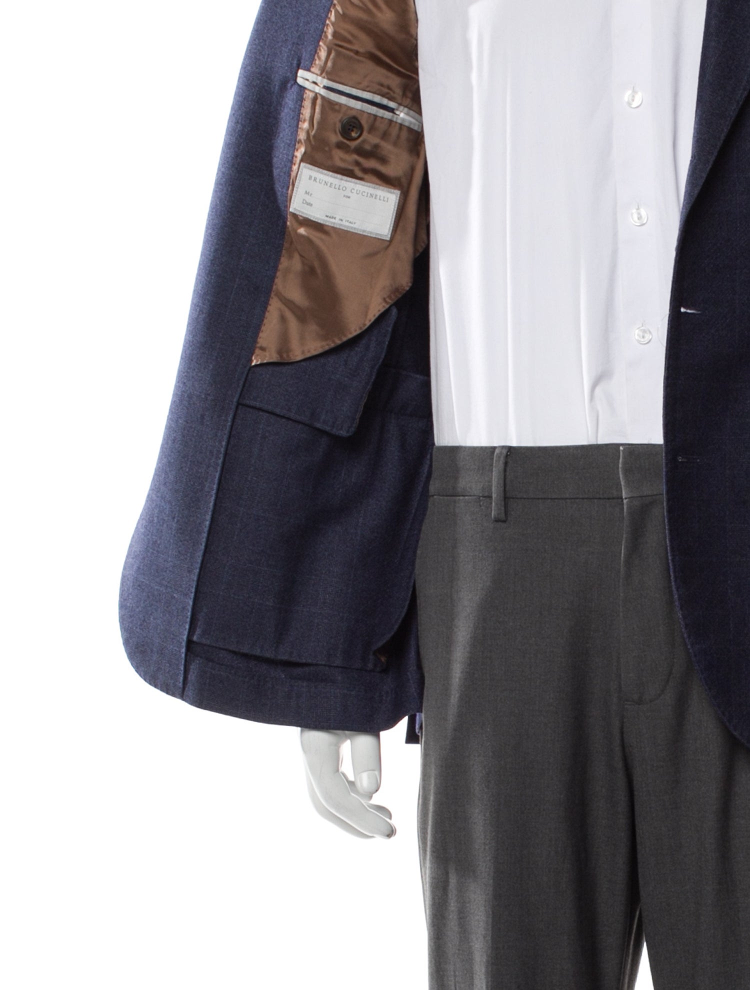 Brunello Cucinelli Plaid Print Blazer